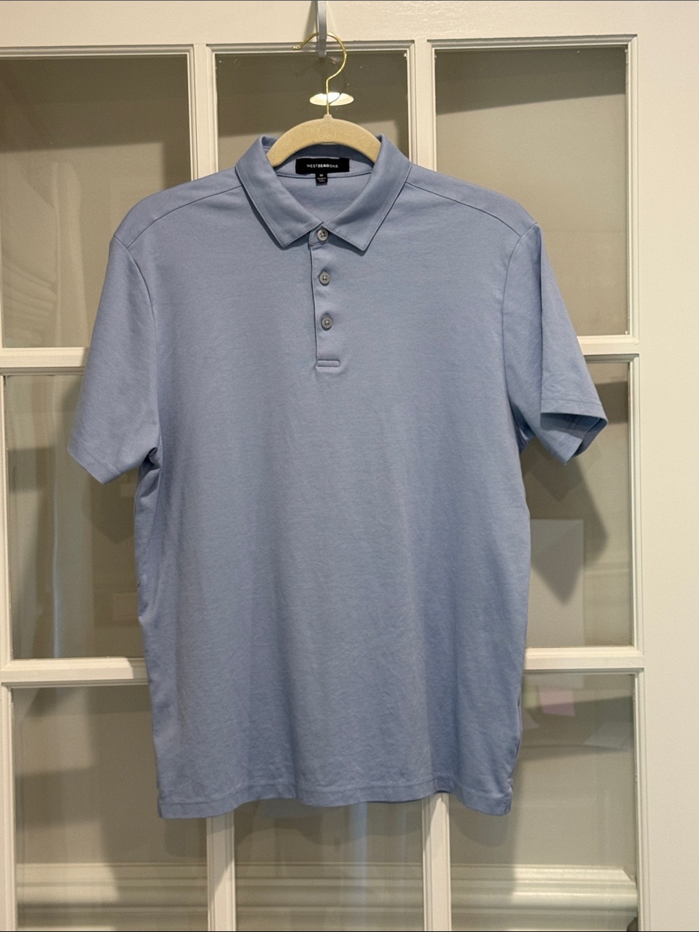 Light Blue Men's Polo Shirt - WEST ZERO ONE